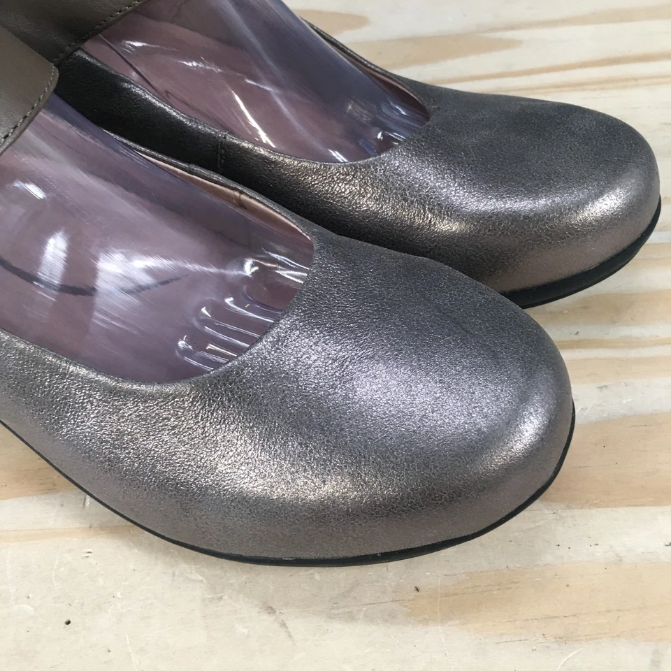 Zapatos Dansko Mujer 40 Audrey Informales Mary Jane Pisos Cuero Marrón Metálico Foto 4 de 4