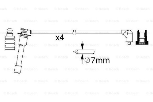IGNITION CABLE SET LEADS KIT BOSCH 0 986 357 149 A FOR MAZDA 323 S V,323 C V - Picture 7 of 10