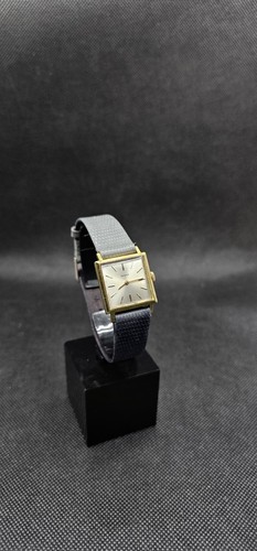 Orologio svizzero Zenith vintage carica manuale cassa quadrata placcata oro anni 60 - Foto 6 di 19