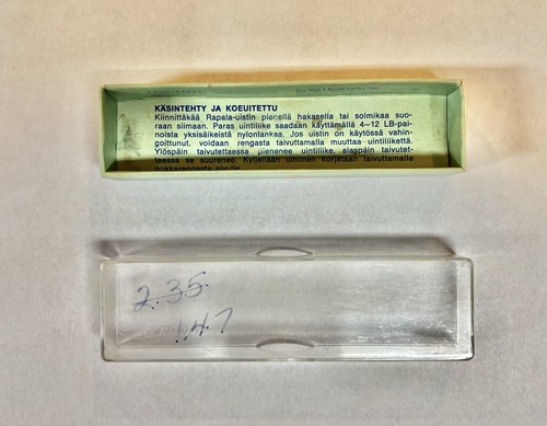 "Minnow finlandés Rapala Wobbler 11 S vintage, plata Hopea 4,375"" Finlandia original" - Imagen 6 de 10