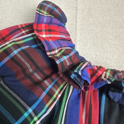 J. Crew Crewcuts Girls' Size 5 Puff Sleeve Dress Black Stewart Tartan Plaid - Picture 12 of 14