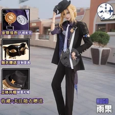 ZZZ Zenless Zone Zero Hugo Vlad Suit Eye Mask Cosplay Costume Wig Hat Ring Watch