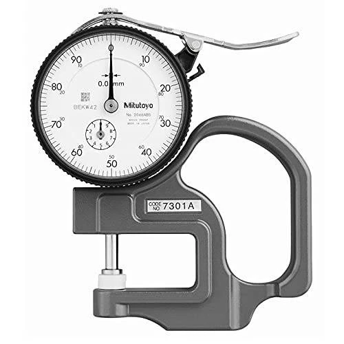 Mitutoyo Dial Thickness Gauge 0-10mm, Ceramic Probes, Precision, New