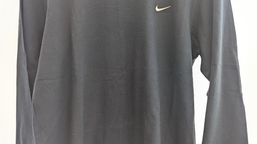 Nike Mens Navy Long Sleeve Cotton Top Size L - Picture 3 of 9