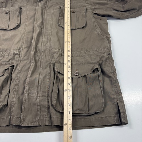 Vintage L.L Bean Mens Hunting Field Military Jacket With Hood Size Large - Picture 11 of 12