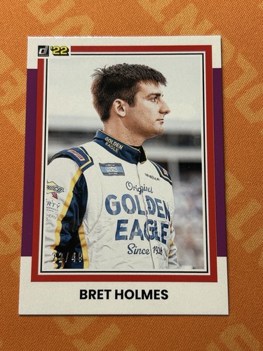 2022 Panini Donruss NASCAR - Retro 1981 Bret Holmes #133 Viola /49 - Foto 1 di 6