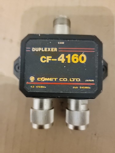 COMET CF-4160 Duplexer 1.3-170MHz/350-540MHz Black Japan - Picture 2 of 7