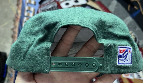 Vintage Babson College Volleyball Mütze The Game Snapback Split Bar grün Baumwolle - Bild 7 von 12