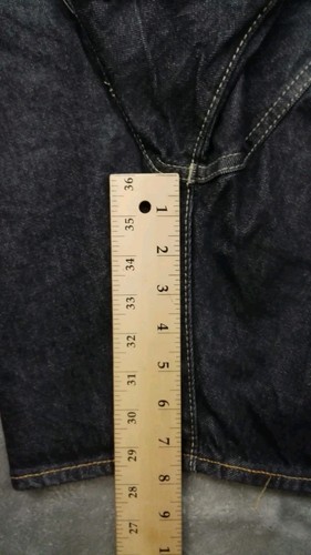 Pantalones Cortos de Jean Levi's 501 '93 Rectos Premium Talla 32 Hombre Grande E Negro - Imagen 8 de 10