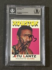 STU LANTZ 1971-72 TOPPS SIGNED AUTOGRAPHED CARD #108 BECKETT BAS AUTHENTIC