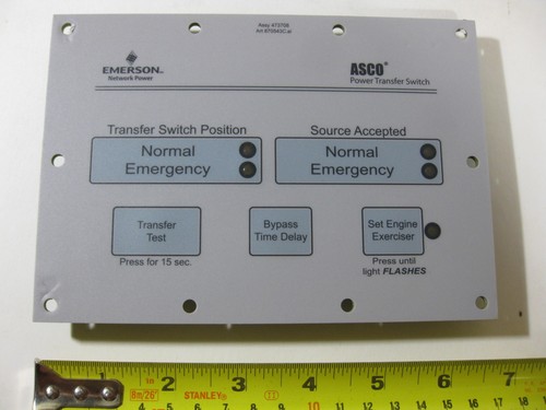 Asco 473708 Rev AH Control Keypad Board Series 300 Automatic Transfer Switch - Picture 1 of 8