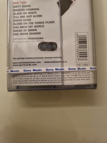 Michael Jackson - Number Ones INDIA MADE SEALED CASSETTE SUPER RARE OG - Picture 5 of 5