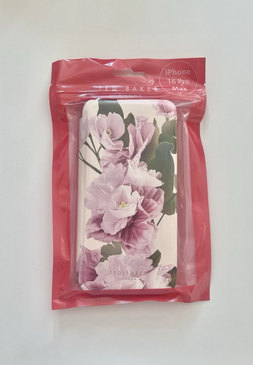 Custodia Ted Baker IPhone 15 Pro Max Con Specchio Interno E Fantasia Floreale - Nuova - Foto 3