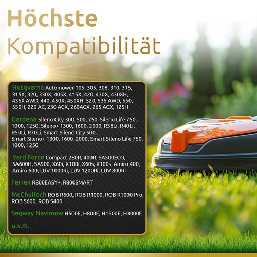 Ersatz-Messer Klingen Titan 30 Stück kompatibel mit Husqvarna Automower Gardena - Bild 2 von 8