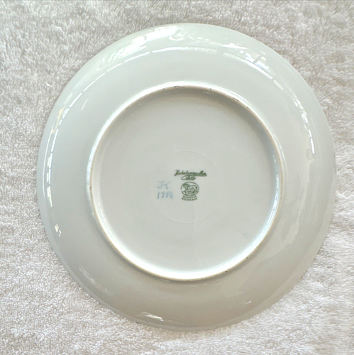 Vintage Hutschenreuther Lelb Bavia Germany 8" Schrank Teller Zitronen Blume Joyce King - Bild 9 von 9