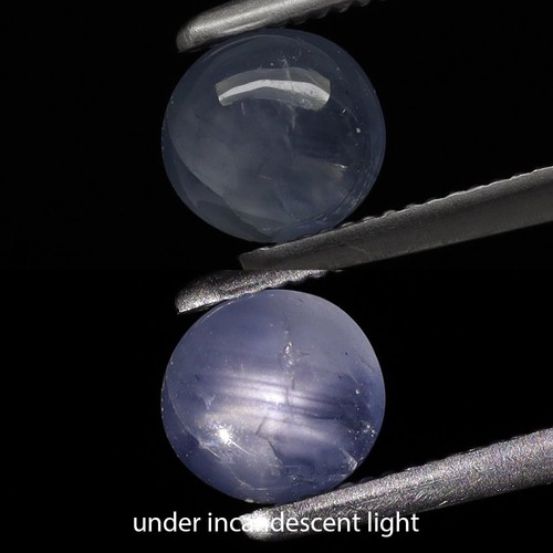 0.72ct t.w 4.8mm Round Cabochon Natural Untreated Blue 6 Ray Star Sapphire, Burm