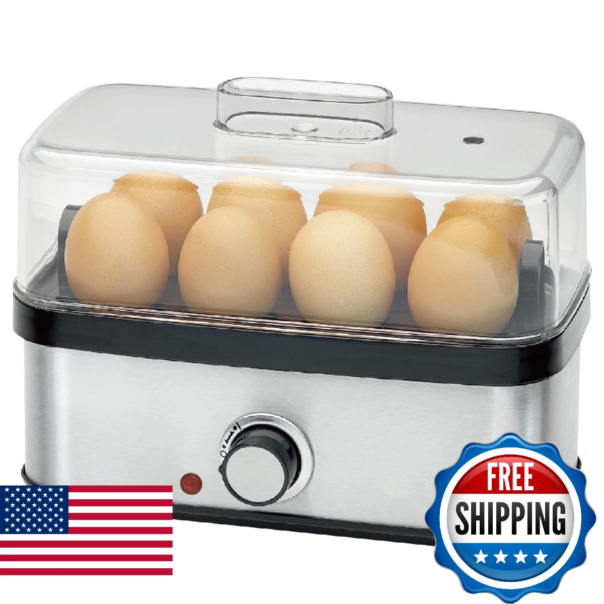 Electric Egg Cooker Rapid – 8 Egg Capacity for Hard Boiled Eggs, Soft boiled egg