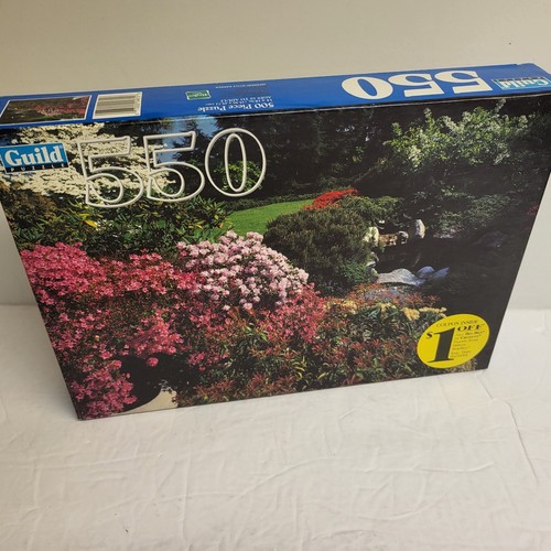 Vintage 1999 Guild 500 Piece Jigsaw Puzzle Japanese Style Garden Brand New - Afbeelding 1 van 5