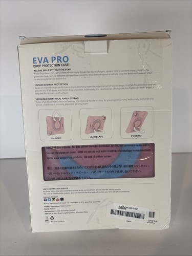 Pepkoo iPad Case Pink for IPad 10th Gen 10.9 - Picture 2 of 5