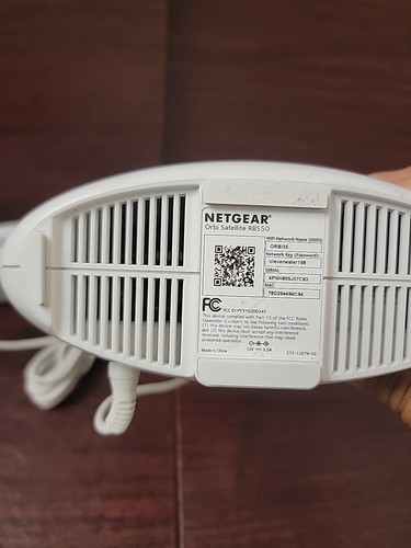 ⚡️NETGEAR Orbi RBS50 Satellite Home Mesh WiFi Tri-band AC3000 w/ Cables ⚠️TESTED - Picture 4 of 4