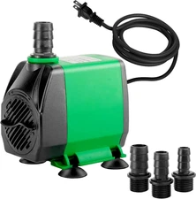 Simple Deluxe 10ft High Lift 800GPH 24W Submersible Pump 800GPH, Green