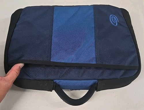 Timbuk2 Hand Held Laptop Carrier Protection Tote Blue/Black Canvas Size Small - Picture 10 of 10