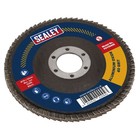 Sealey Flap Disc Aluminium Oxide �115mm �22mm Bore 40Grit FD11540E 