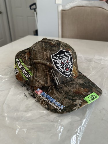 Supreme SS25 Racing Team 6 Panel Cap Hat Kanati Camo One Size New IN HAND