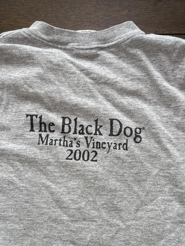 Vintage The Black Dog Shirt Mens Medium Martha's Vineyard 2002 Graphic 2000s - Picture 9 of 9
