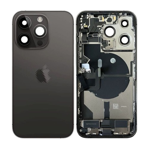 iPhone 14 Pro Backcover vormontiert komplett Schwarz Weiß Gold Lila - Bild 1 von 5