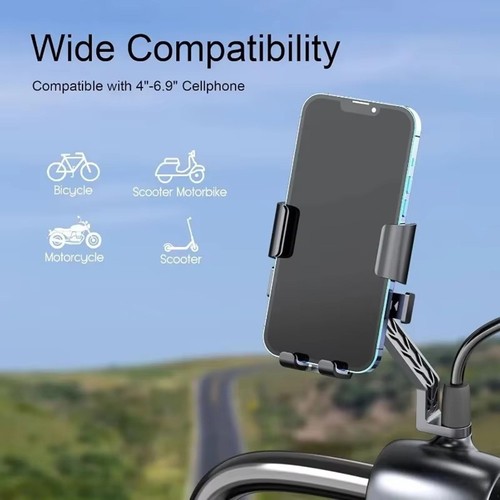 Support t??l??phone moto verrouillage s??curis?? pour navigation stable et appel - Photo 11 sur 16