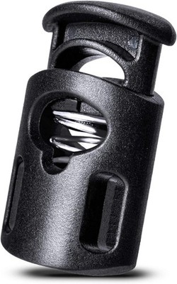 Black Plastic Cord Lock Toggle Stopper 10pc