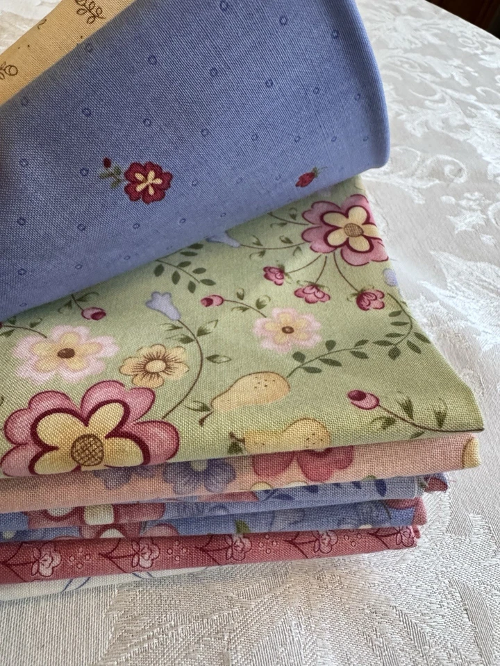 The Cabbage Rose 1999 tela de algodón 10 cuartos de grasa Barbara Brandeburg Foto 4 de 4