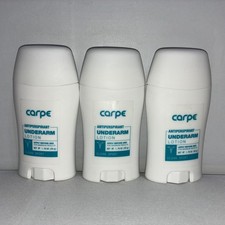 Lot Of 3-Carpe Clean Sport-Antiperspirant Underarm Lotion Deodorant /exp06/2027