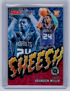 2023-24 Hoops Premium Stock - Brandon Miller Sheesh #25 Red Disco /99 (RC)