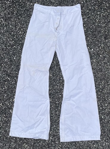 Vintage 60er SEAFARER US Navy Matrose Cracker Jack Uniform 4 Knöpfe Schlaghose 30X30