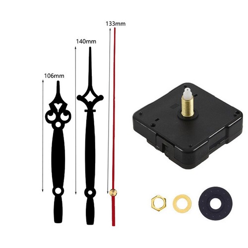 Reloj de pared de cuarzo mecanismo de movimiento manual de metal kit hágalo usted mismo reemplazo pieza de reparación herramienta - Imagen 8 de 12