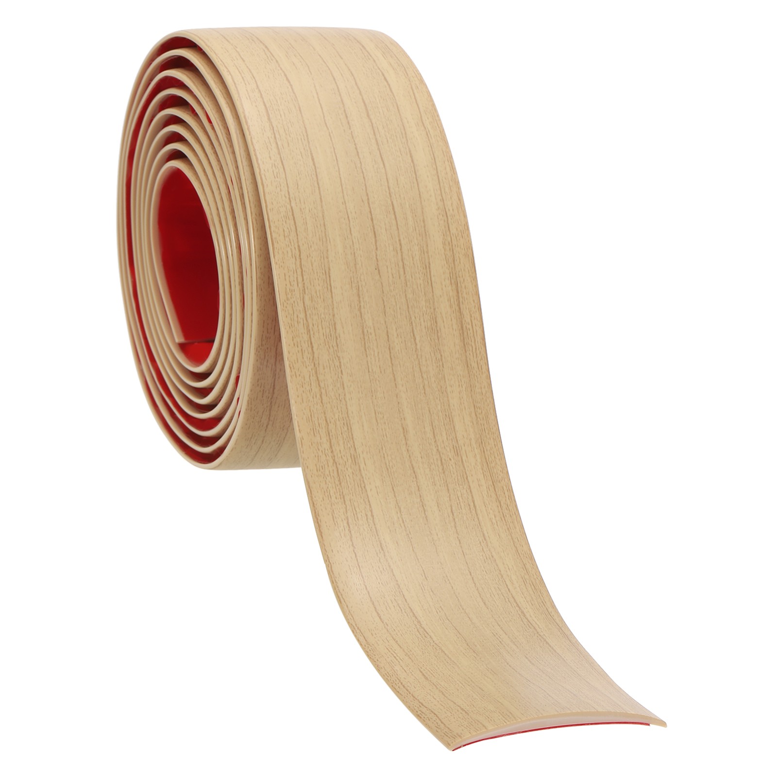 Self Adhesive Floor Transition Strip 6.6 ft x 2" Vinyl Flat Divider Flooring Oak