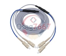 Armored Cable Fiber Patch Cord SC to SC UPC Pigtail Multi-Mode Cables Duplex 3M 