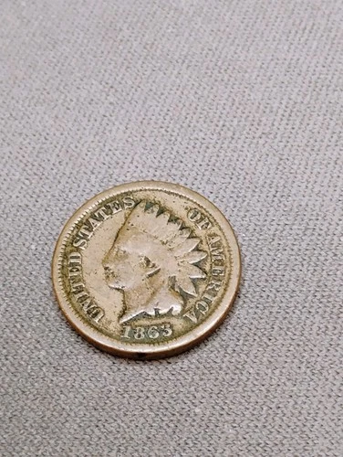 1863 Indian Head one cent United States 1C in very good condition L#1007