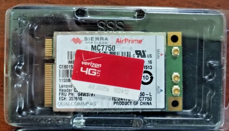 [5 LOT] Sierra AirPrime 3xMC7750 1xMC7700 1xMC8355 2xSIMM Cards HSPA+ 3G LTE - Image 2 of 4