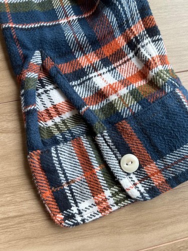 TAYLOR STITCH Organic Cotton Flannel Shirt L Plaid Long Sleeve USA Made - Picture 7 of 8