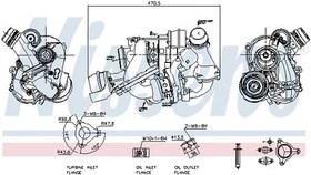 Turbolader NISSENS passend für MERCEDES-BENZ C-Klasse T-modell (S205) GLC (X253)