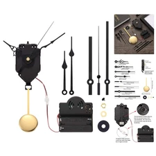 Chiming Pendulum Clock Kit: Quartz Movement with Fantasy Hands for Customization