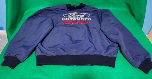 VINTAGE RARE Ford Cosworth Racing Jacket Blue Size large EUC - Picture 1 of 20