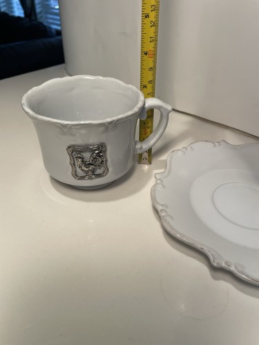 Year Of The ROOSTER - Schöner Metall Hahn Tee Kaffeetasse & Untertasse - Bild 11 von 14