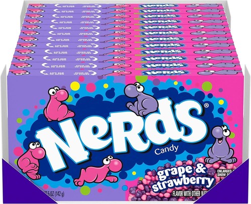 Assorted Grape & Strawberry Candy Theater Box - Vegetarian Sweet Treats, 60 Oz - Picture 3 of 10