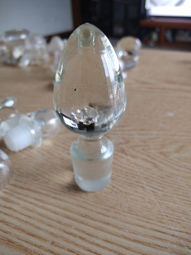Vintage Dekanter Flasche Klarglas Flaschenverschluss 14 verschiedene Größen - Bild 11 von 23