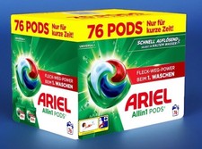 Ariel Waschmittel Pods All-in-one Flüssigwaschmittel Kapseln 76 Waschladungen