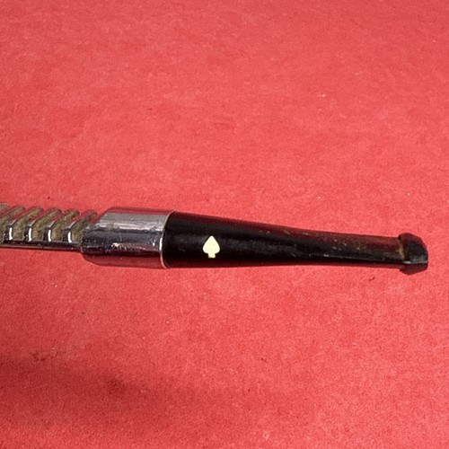 Dr. Grabow Viking Chrome Aluminum Tobacco Pipe Screw-On Bowl Metal Stem Billiard - Picture 3 of 6
